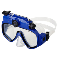 Masque de plongée 2k avec caméra vidéo grand angle étanche