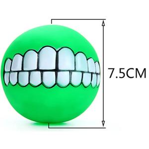 Juguete Masticable para Perros con Sonido de Pelota de Dientes, Ecológico, Duradero, de Vinilo Resistente a Mordeduras para Perros Pequeños/Medianos/Grandes - Product Image 5