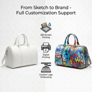 Borse Graffiti Personalizzate YIKU OEM ODM, Borsa da Donna in Pelle PU, Borse Firmate di Fabbrica, Borsette per Donne - Product Image 2