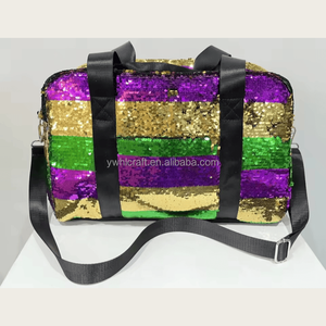 HLC Accessori per il Mardi Gras, Zaino con Coulisse <span class=keywords><strong>Nola</strong></span> Glitter, Borsa Sportiva da Esterno con Paillettes Magiche, Coulisse con Paillettes Luccicanti - Product Image 4