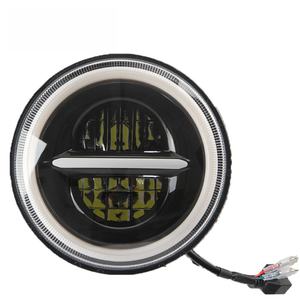 Faros Delanteros LED Proyectores Angel Eye Daymaker con Cromo Negro Opcional, 7 Pulgadas, 75W, 12V, 6000K, 2 Años de Garantía, Universales - Product Image 3
