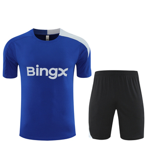 Uniformes de Fútbol de Verano, Conjunto de Entrenamiento de Manga Corta, Jersey 25/26, Transpirable, de Poliéster, de Secado Rápido, Cuello Redondo, Unisex - Product Image 1