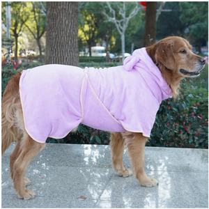 Adorable poncho de luxe en fausse fourrure écologique, robe pour animaux de compagnie, couverture naturelle à séchage à l'air pour chiens et chats, utilisation en salle de bain - Product Image 4