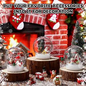Christmas Event Winter <b>Glass</b> Ornament Santa Crystal Ball Snow <b>Globe</b> Children's Gift Christmas Decorations - Product Image 4