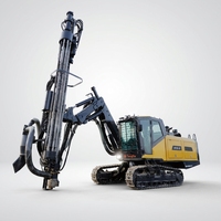 Foreuse à marteau supérieur T45 intégrée, entièrement hydraulique, à moteur diesel, pour le forage efficace, avec déplacement sur chenilles, pour l'exploitation minière, les carrières et les pentes