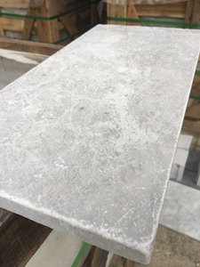 Carreaux de pierre grise en pierre de calcaire gris, Construction de Grains d'argent, glissement de veines naturelles chaudes, marbre personnalisé bon marché, pierre aiguisée - Product Image 4