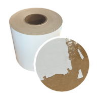 Autocollant en papier et film fragile blanc cassable pour la sécurité et la protection des produits