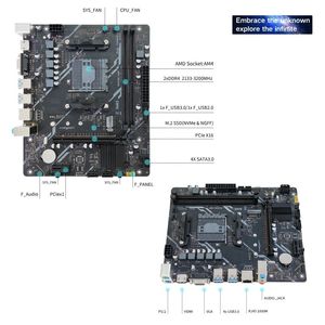 PANDL NUEVO AM4 Juego de combinación de placa base Pc Gaming <span class=keywords><strong>AMD</strong></span> <span class=keywords><strong>Ryzen</strong></span> <span class=keywords><strong>5</strong></span> <span class=keywords><strong>3600</strong></span> Combo <span class=keywords><strong>DDR4</strong></span> Ram 2X8GB 3200MHz B450 Placa base - Product Image 5
