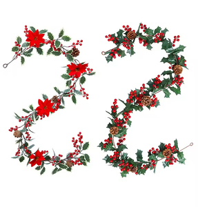 Simulación de Piñas de Pino Navideñas, Hojas de Navidad, Decoración de Ambiente, Decoración de Interiores - Product Image 1