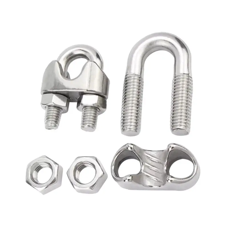 SS304 stainless steel U type wire rope clamp