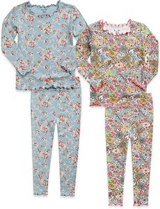 Ensemble deux pièces Sanchi confortable et respirant en coton tricoté, haut et pantalon, grande taille, pour filles, manches longues, <span class=keywords><strong>pyjama</strong></span> côtelé, <span class=keywords><strong>8</strong></span> <span class=keywords><strong>ans</strong></span> - Product Image 6