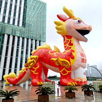 Modèle publicitaire gonflable personnalisé grand dragon de dessin animé mascotte de performance extérieure accessoires décoratifs pour la publicité extérieure