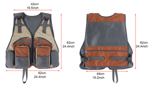 <span class=keywords><strong>Chaleco</strong></span> de <span class=keywords><strong>Pesca</strong></span> Transpirable con Múltiples Bolsillos y Malla, Talla Grande para Exteriores - Product Image 6