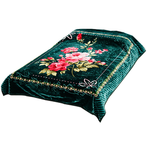 Hàn Quốc 2ply 100% polyester raschel chăn rắn mô hình hoạt hình giường ấm ném chăn Chồn Vua Kích thước hoa mô hình động vật - Product Image 4