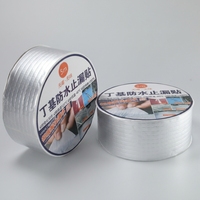 Ruban adhésif en aluminium et butyl auto-adhésif, étanche, pour la réparation des fuites de toiture, ruban d'étanchéité en caoutchouc pour la construction, les tuyaux, les toitures métalliques