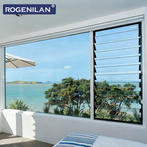 ROGENILAN, fournisseur chinois, fenêtre à persiennes en aluminium ventilée, double vitrage Low-E réglable, volets pour fenêtres - Product Image 3