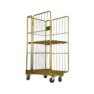 उच्च गुणवत्ता वाले भारी शुल्क बहु-उद्देश्यीय लॉजिस्टिक ट्रॉली 500 किलोग्राम क्षमता जस्ती जस्ती उन्नत गतिशीलता उपकरण खुदरा भंडारण - Product Image 2