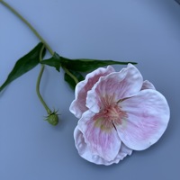 Tallo de Amapola Artificial, Flores Artificiales para Decoración de Salones de Banquetes de Boda, Planta de Vegetación Realista, Arreglo Floral