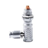 Connecteur de Serrage Push-Pull Auto-Bloquant Série B FHG 1B à Broches Mâles, Noyaux Personnalisables (2-30), OEM/ODM, Marque Personnalisée