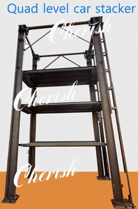 네 단계 유압식 자동차 스태커 다층 수직 주차 시스템 낙하 방지 기능 포함 차량 보관 리프트 - Product Image 3