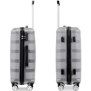 Maleta de Viaje de Gran Capacidad, Carcasa Rígida de ABS, Ruedas Silenciosas, Correa en Forma de X para un Embalaje Organizado - Product Image 3