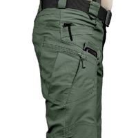 Pantalon tactique d'été Ix7 pour hommes, respirant, coupe-vent, 100% polyester, entraînement, travail, cargo, multi-poches, pour la randonnée