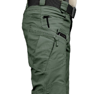 Pantalones Tácticos <span class=keywords><strong>de</strong></span> Verano Ix7 para Hombre, Transpirables, Resistentes al Viento, 100% Poliéster, Pantalones Cargo Multibolsillos para Entrenamiento, Trabajo y <span class=keywords><strong>Senderismo</strong></span> - Product Image 1