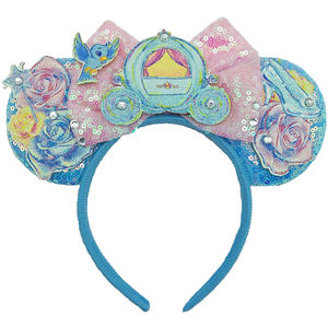 卡通亮片老鼠耳朵头带动漫老鼠耳朵头带女女孩男孩生日节日派对头饰HB471 - Product Image 4