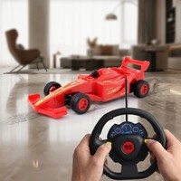 Mini voiture de course RC style Formule 1, 4 canaux, 27 MHz, télécommandée, emballage en boîte, rouge et bleu mélangés, vente en gros pour cadeau d'enfant