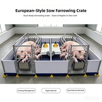 Cage de mise bas pour truies, enclos de maternité pour porcs, équipement d'élevage porcin galvanisé à chaud