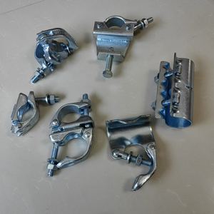 ข้อต่อเหล็กชุบสังกะสีแบบตีขึ้นรูป Q235 สำหรับงานก่อสร้างแบบหมุนได้และแบบตายตัว อุปกรณ์ประกอบบันไดและแผ่นพื้นนั่งทำงานบนนั่งร้าน  ตัวหนีบแบบปลอก - Product Image 4