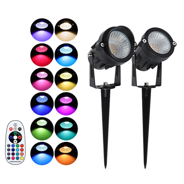 Garden Lights Outdoor Waterproof Spike Mini Spotlight Ground Spot Light Led Spotlight Light Flower