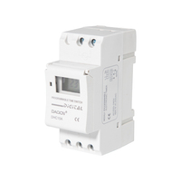 DHC15A 16A LCD 7 Hari Din Rel Pemasangan Timer Mingguan Saklar Digital