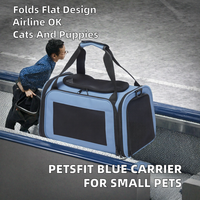 Sac de transport pliable en polyester pour animaux de compagnie, sac bandoulière pour chat, adapté aux chats et chiots de petite et moyenne taille, vente chaude