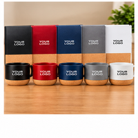 Ensemble cadeau d'entreprise moderne avec logo personnalisé - Couverture en cuir PU, tasse en céramique, carnet, stylo, porte-clés, impression UV, nouveau cadeau promotionnel