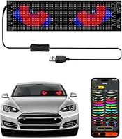 Lumière Devil Eyes pour voitures, yeux LED pour voiture, écran souple Eye Lamp pour vitres de voiture, affichage LED flexible programmable pour voiture