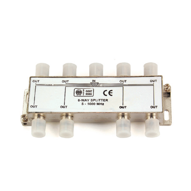 MT-7001-A8 8 way CATV splitter CATV F Connector Coaxial splitter