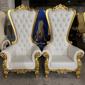Chaises antiques de la reine du trône de fer, chaise de luxe pour hôtel et mariage - Product Image 3