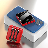 Chargeur rapide de banque d'alimentation extérieure portable 10000mAh de l'usine BSCI avec câble Micro USB pour téléphone portable