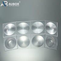 Vente en gros de lentille de Fresnel en PMMA de haute précision rectangulaire de forme carrée asphérique plan-convexe pour la mise au point de projecteur d'éclairage LED