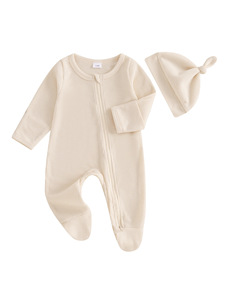 Conjunto <span class=keywords><strong>de</strong></span> Mameluco <span class=keywords><strong>de</strong></span> Bebé <span class=keywords><strong>de</strong></span> Tela Suave Tipo Waffle con Gorro <span class=keywords><strong>a</strong></span> Juego y Cremallera, Traje <span class=keywords><strong>de</strong></span> Dormir y Juego para Bebés <span class=keywords><strong>de</strong></span> <span class=keywords><strong>0</strong></span> <span class=keywords><strong>a</strong></span> 12 <span class=keywords><strong>Meses</strong></span> - Product Image 6