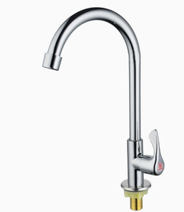 ก๊อกน้ำห้องครัวสุดหรู สีเงิน ก๊อกผสมอ่างล้างจานน้ำร้อนและน้ำเย็น - Product Image 2