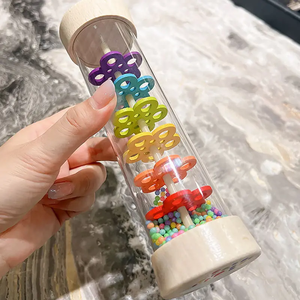 Vente chaude en bois pluie son <span class=keywords><strong>Tube</strong></span> jouet éducatif pluie son jouet Musical enfants jouent drôle jouet sensoriel - Product Image 5