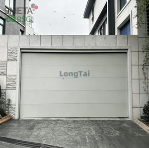 Porte de <span class=keywords><strong>garage</strong></span> plate en aluminium Andexin, matériau de qualité supérieure, texture excellente, résistante au vent, imperméable, économie d'énergie, garages de villas - Product Image 2