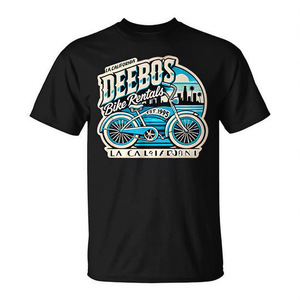 T-shirt Deebos Bike Rentals, boutique de vélos de Los Angeles, vêtements de cyclisme - Product Image 2