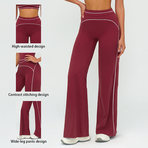 Leggings <span class=keywords><strong>de</strong></span> yoga pour femmes, taille haute |   Leggings <span class=keywords><strong>de</strong></span> yoga évasés, vêtements <span class=keywords><strong>de</strong></span> fitness, leggings <span class=keywords><strong>de</strong></span> <span class=keywords><strong>sport</strong></span> pour femmes ECK7028-2 - Product Image 2