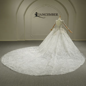 Vestido de Novia Elegante Estilo Palacio de Fantasía de Alta Gama con Lentejuelas y Patrón de Diamantes Gt26031 Jancember - Product Image 4