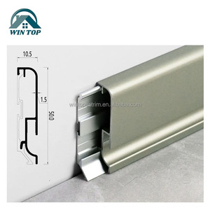 Vincere il battiscopa con superficie curva con profilo in alluminio con luce a LED a <span class=keywords><strong>parete</strong></span> pannelli decorativi battiscopa linea - Product Image 4