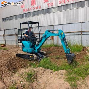 รถขุดขนาดเล็ก SHANDING ราคาประหยัดอเนกประสงค์ 1.7 ตัน 1.8 ตัน 2.5 ตัน เครื่องยนต์คูโบต้า รถขุดขนาดเล็ก - Product Image 2