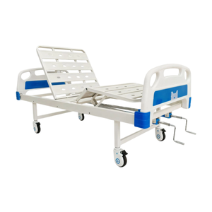 <span class=keywords><strong>Lit</strong></span> médical manuel à 2 manivelles avec fonction toilette, réglable, avec barreaux en ABS pour la rééducation des patients - Prix usine - Product Image 2